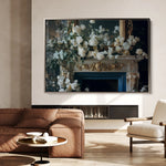 Floral 1005 Canvas Art 60 x 40 cm / Black