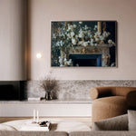 Floral 1005 Canvas Art 60 x 40 cm / Black