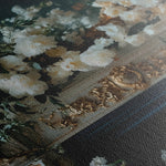 Floral 1005 Canvas Art 60 x 40 cm / Black