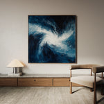 Abstract 1006 Canvas Art 60 x 60 cm / Black