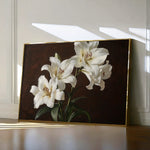 Floral 1006 Canvas Art 60 x 40 cm / Black