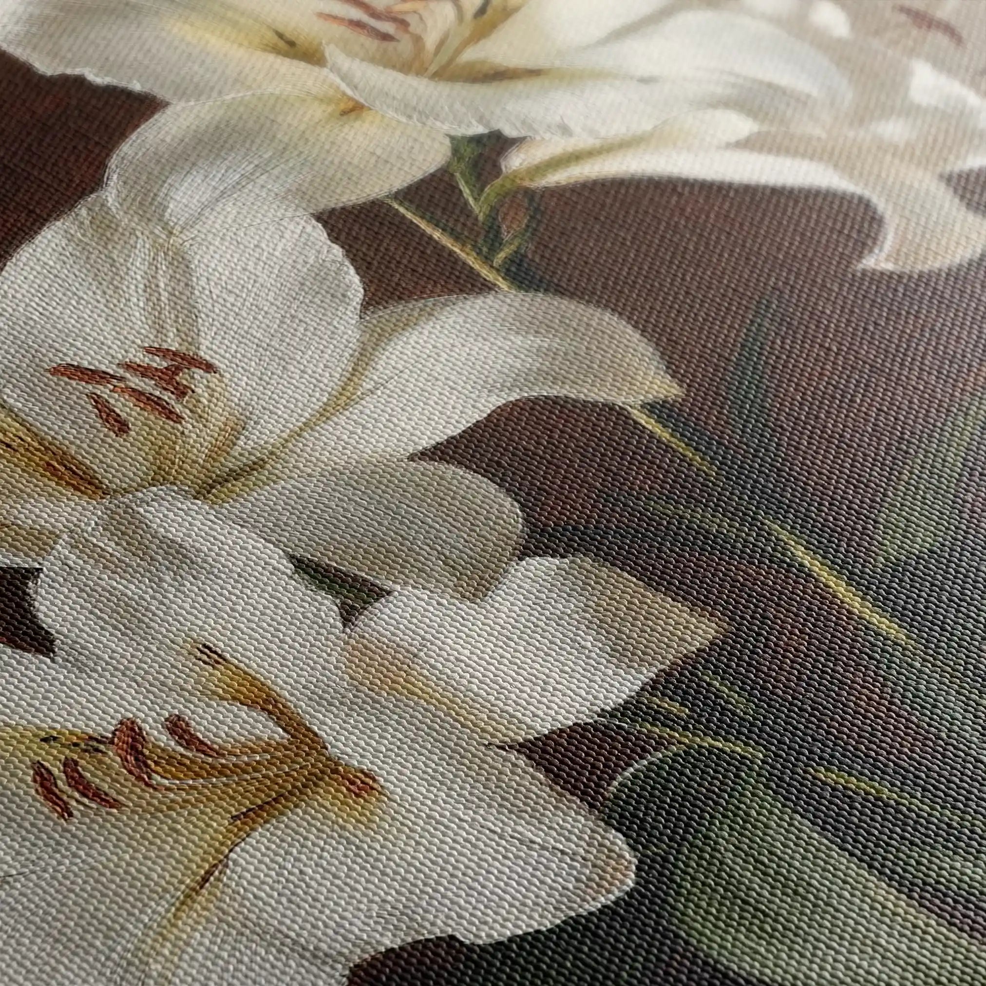 Floral 1006 Canvas Art 60 x 40 cm / Black