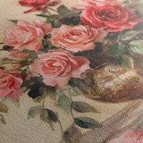 Floral 1007 Canvas Art 60 x 40 cm / Black