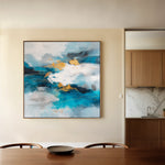 Abstract 1008 Canvas Art 60 x 60 cm / Black