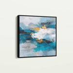 Abstract 1008 Canvas Art 60 x 60 cm / Black