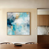 Abstract 1009 Canvas Art 60 x 60 cm / Black
