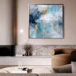 Abstract 1009 Canvas Art 60 x 60 cm / Black