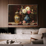 Floral 1009 Canvas Art 60 x 40 cm / Black