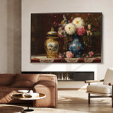 Floral 1009 Canvas Art 60 x 40 cm / Black