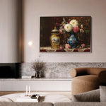 Floral 1009 Canvas Art 60 x 40 cm / Black