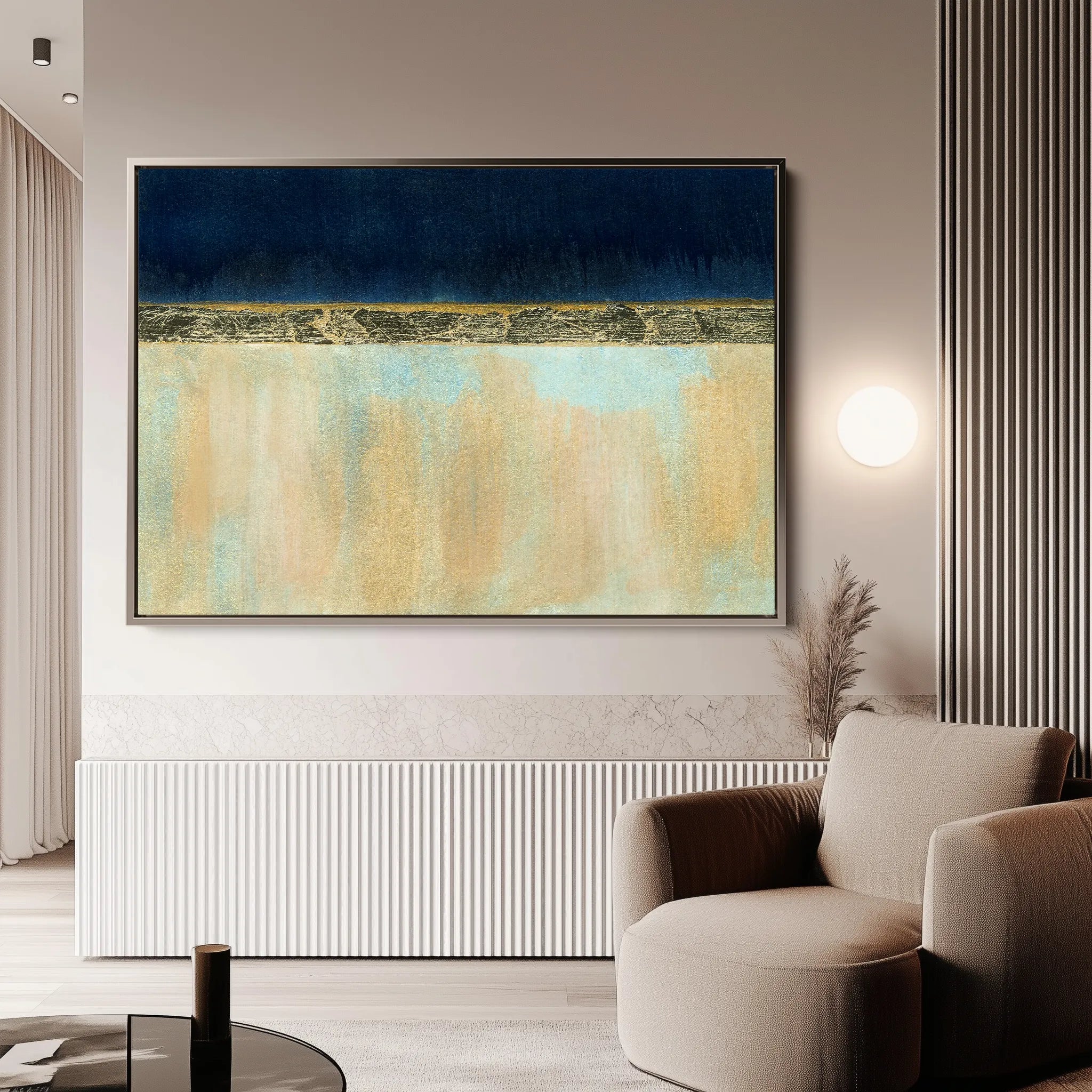 Abstract 101 Canvas Art 60 x 40 cm / Black