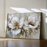 Floral 101 Canvas Art 60 x 40 cm / Black