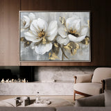 Floral 101 Canvas Art 60 x 40 cm / Black