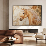 Horses 101 Canvas Art 60 x 40 cm / Black