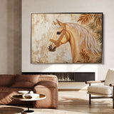 Horses 101 Canvas Art 60 x 40 cm / Black