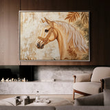Horses 101 Canvas Art 60 x 40 cm / Black