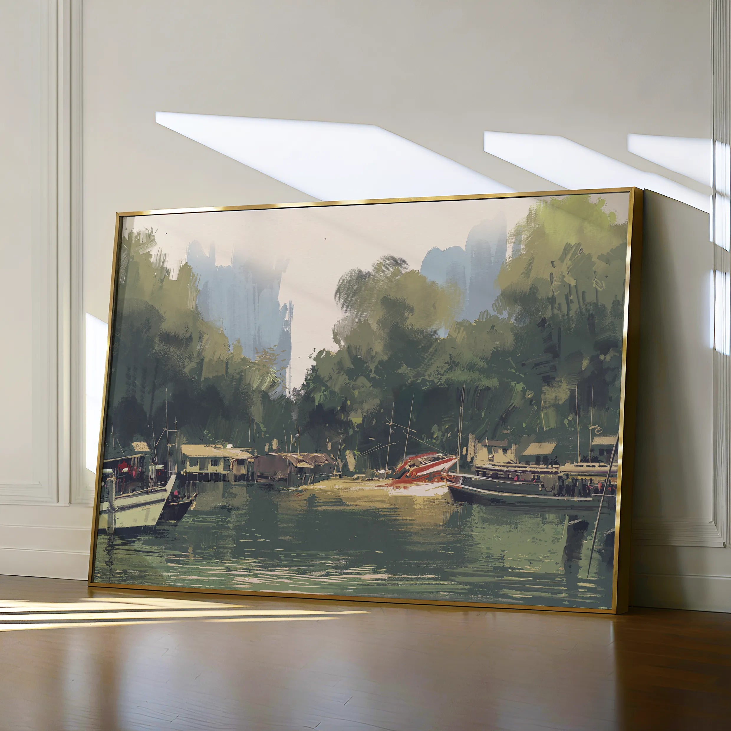 Landscape 101 Canvas Art 60 x 40 cm / Black