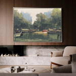 Landscape 101 Canvas Art 60 x 40 cm / Black