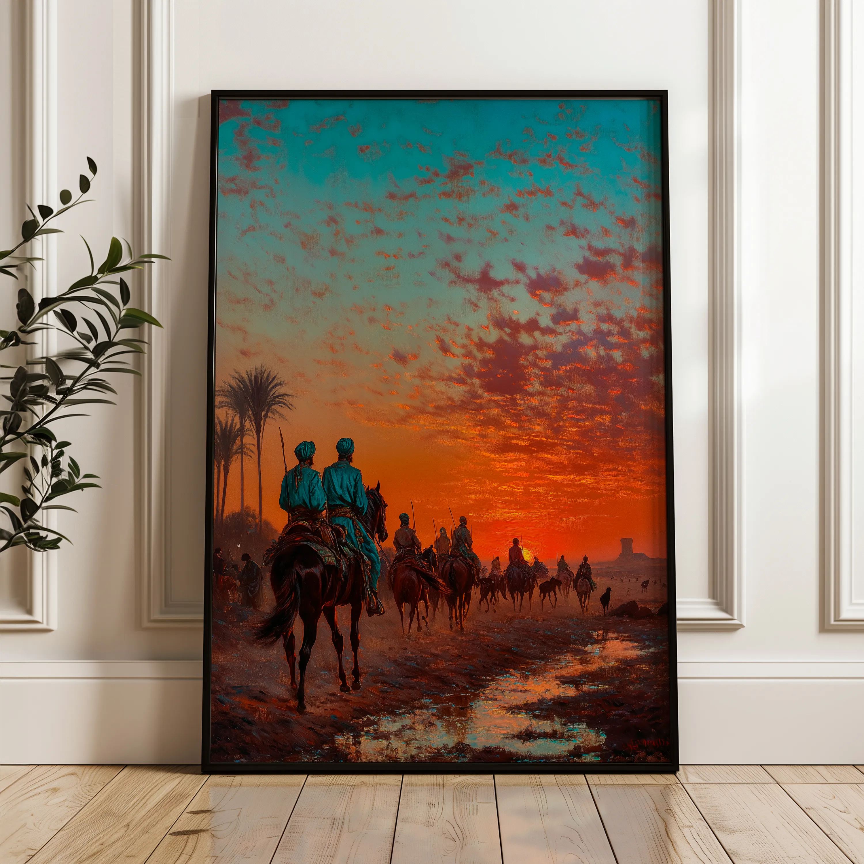 Orientalist 101 Canvas Art 60 x 40 cm / Black