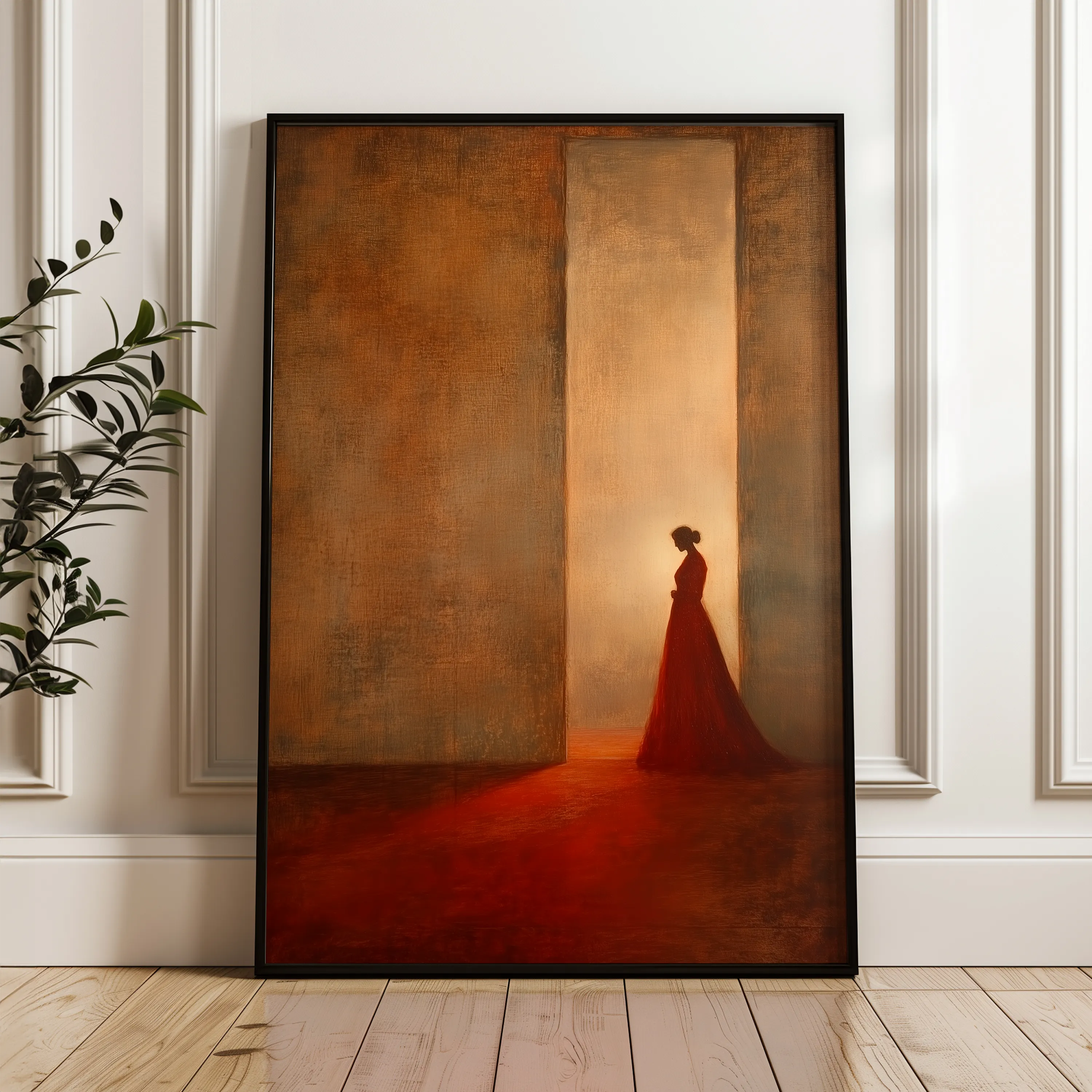 Portrait 101 Canvas Art 60 x 40 cm / Black