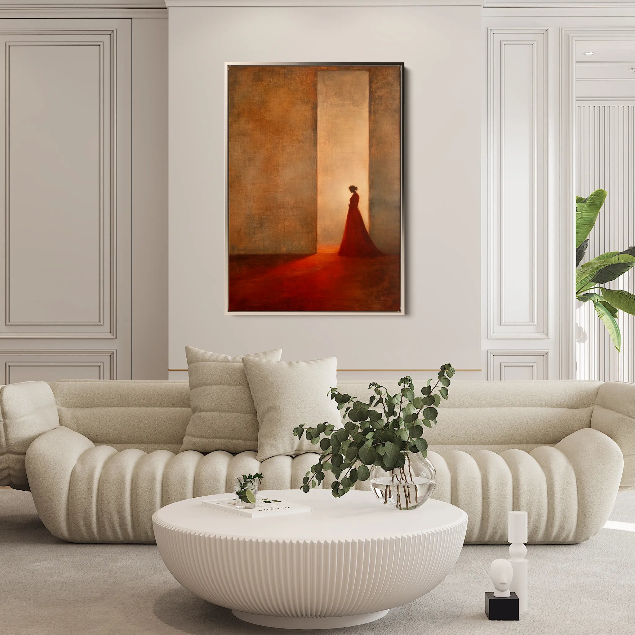 Portrait 101 Canvas Art 60 x 40 cm / Black