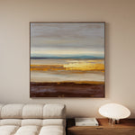 Abstract 1010 Canvas Art 60 x 60 cm / Black