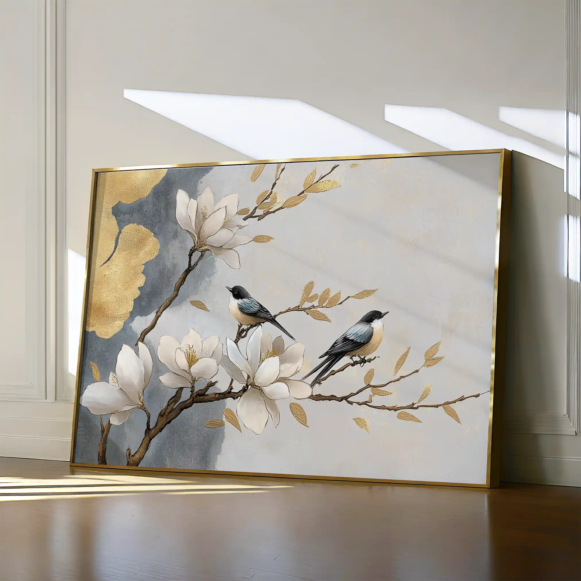 Floral 1010 Canvas Art 60 x 40 cm / Black