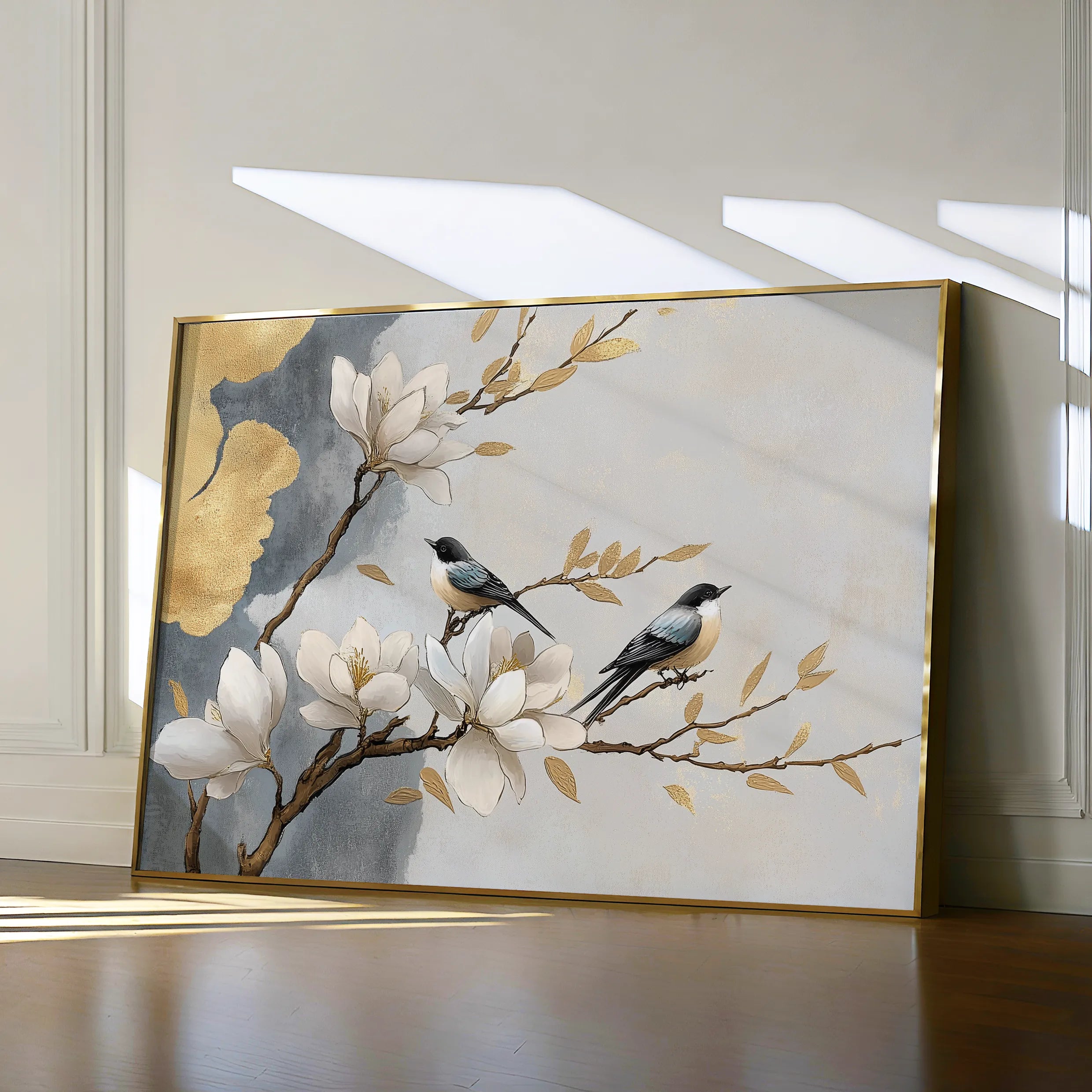 Floral 1010 Canvas Art 60 x 40 cm / Black