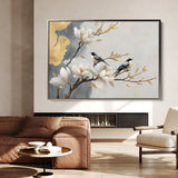 Floral 1010 Canvas Art 60 x 40 cm / Black