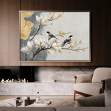 Floral 1010 Canvas Art 60 x 40 cm / Black