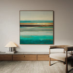 Abstract 1011 Canvas Art 60 x 60 cm / Black
