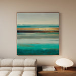 Abstract 1011 Canvas Art 60 x 60 cm / Black