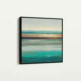 Abstract 1011 Canvas Art 60 x 60 cm / Black
