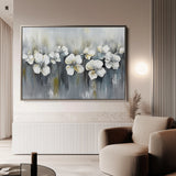 Floral 1011 Canvas Art 60 x 40 cm / Black