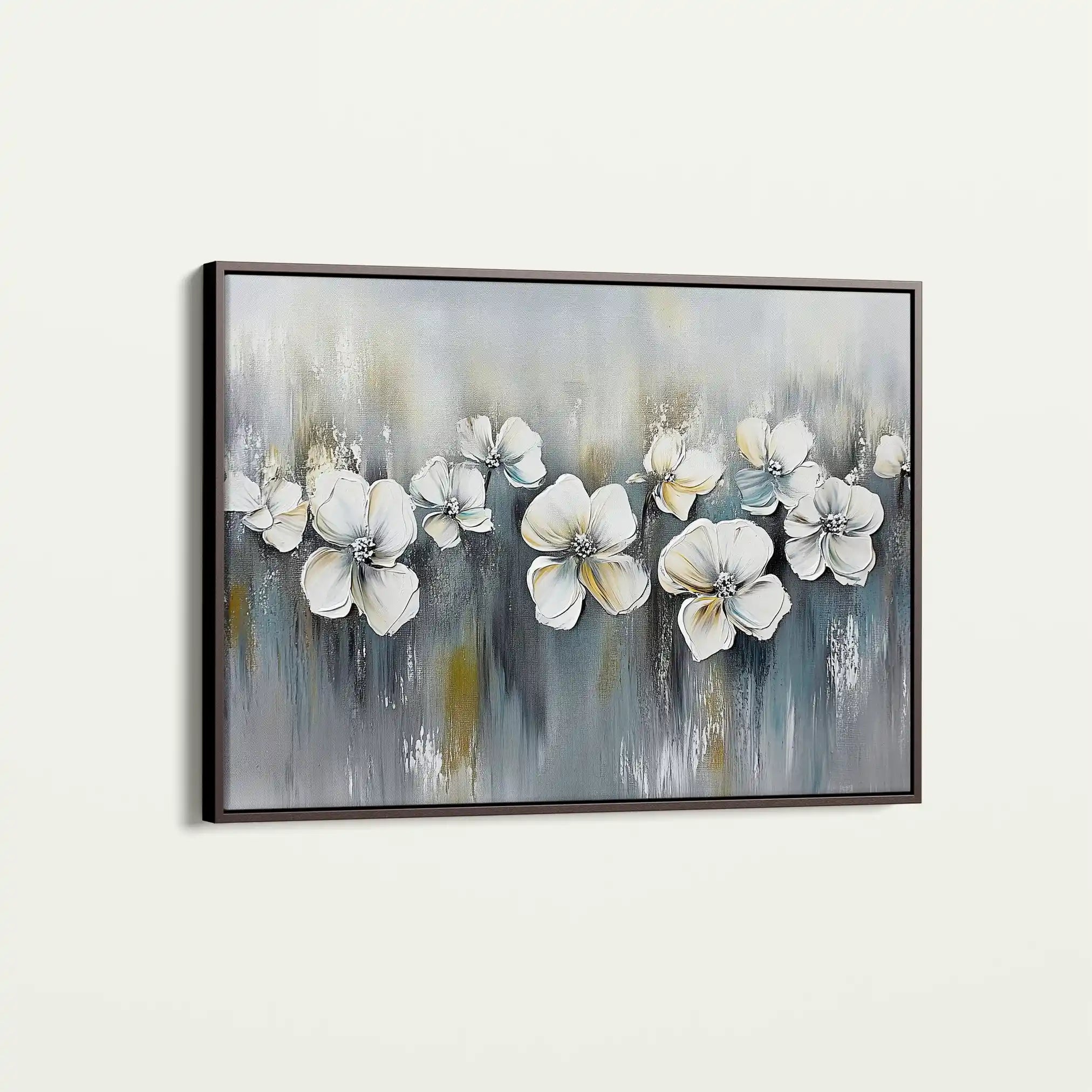 Floral 1011 Canvas Art 60 x 40 cm / Black