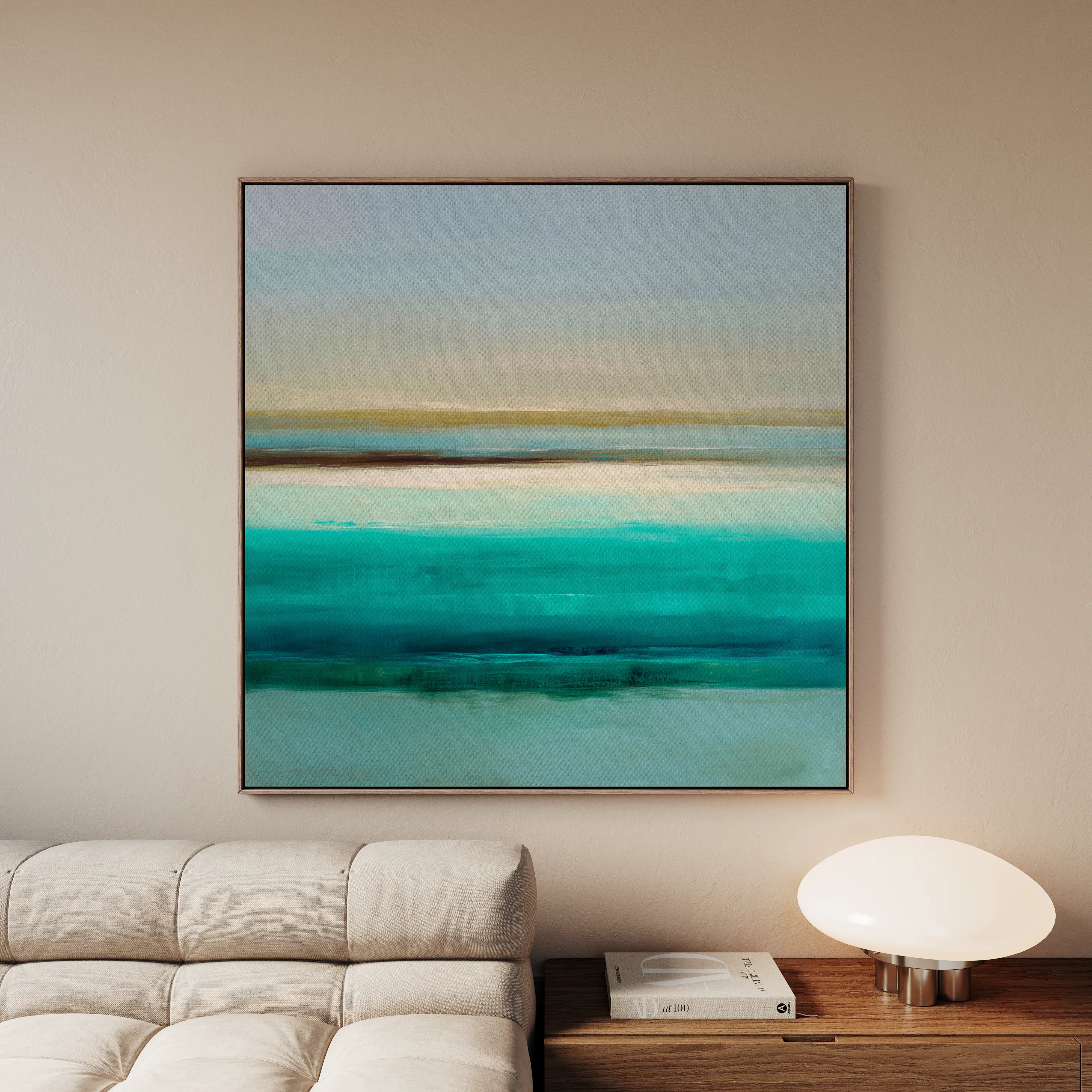Abstract 1012 Canvas Art 60 x 60 cm / Black