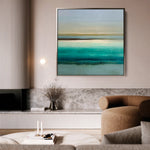 Abstract 1012 Canvas Art 60 x 60 cm / Black