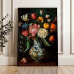 Floral 1012 Canvas Art 60 x 40 cm / Black