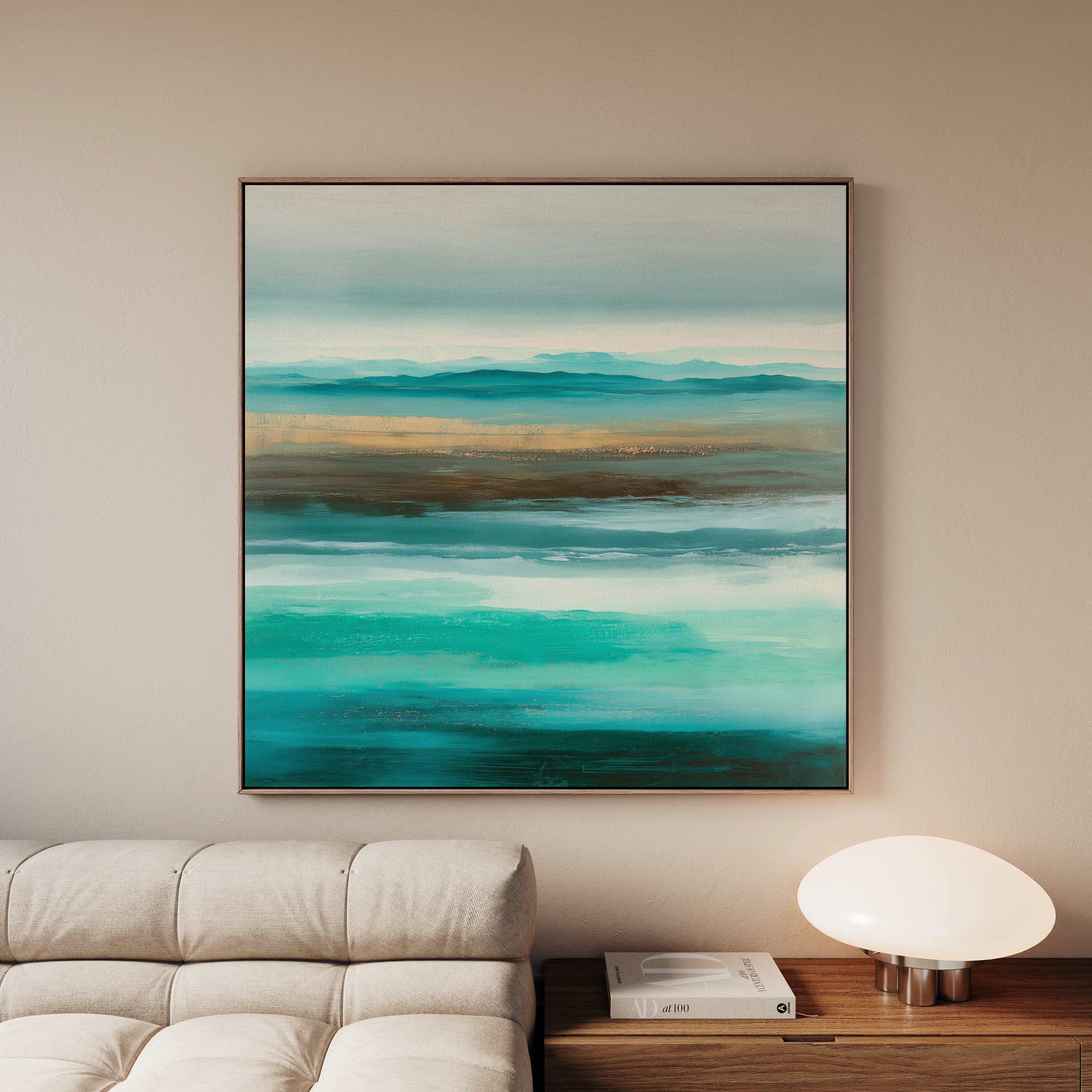 Abstract 1013 Canvas Art 60 x 60 cm / Black