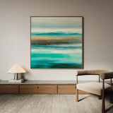 Abstract 1013 Canvas Art 60 x 60 cm / Black