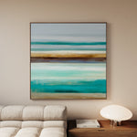Abstract 1014 Canvas Art 60 x 60 cm / Black