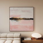 Abstract 1015 Canvas Art 60 x 60 cm / Black