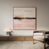 Abstract 1015 Canvas Art 60 x 60 cm / Black