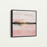 Abstract 1015 Canvas Art 60 x 60 cm / Black