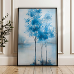 Floral 1016 Canvas Art 60 x 40 cm / Black