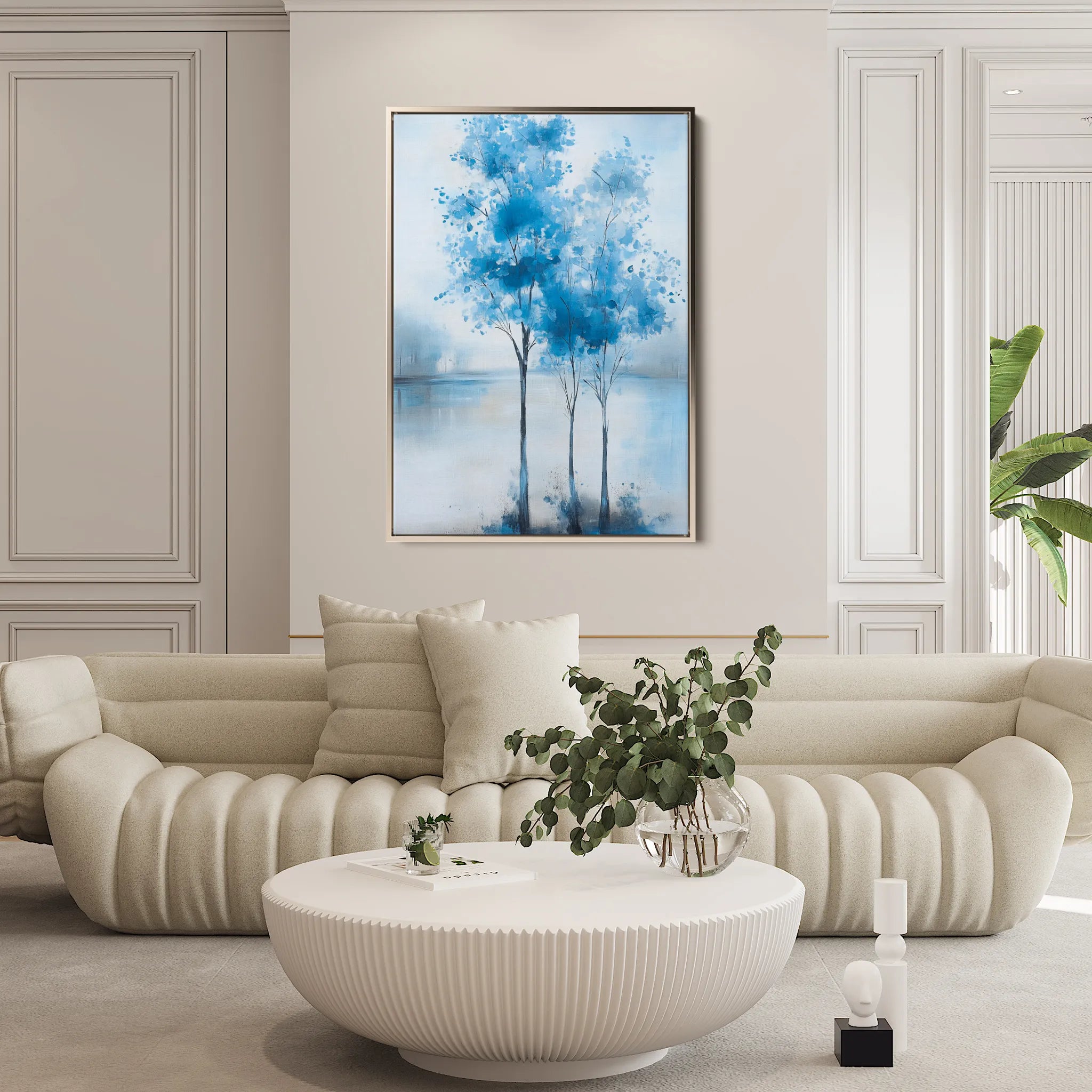 Floral 1016 Canvas Art 60 x 40 cm / Black