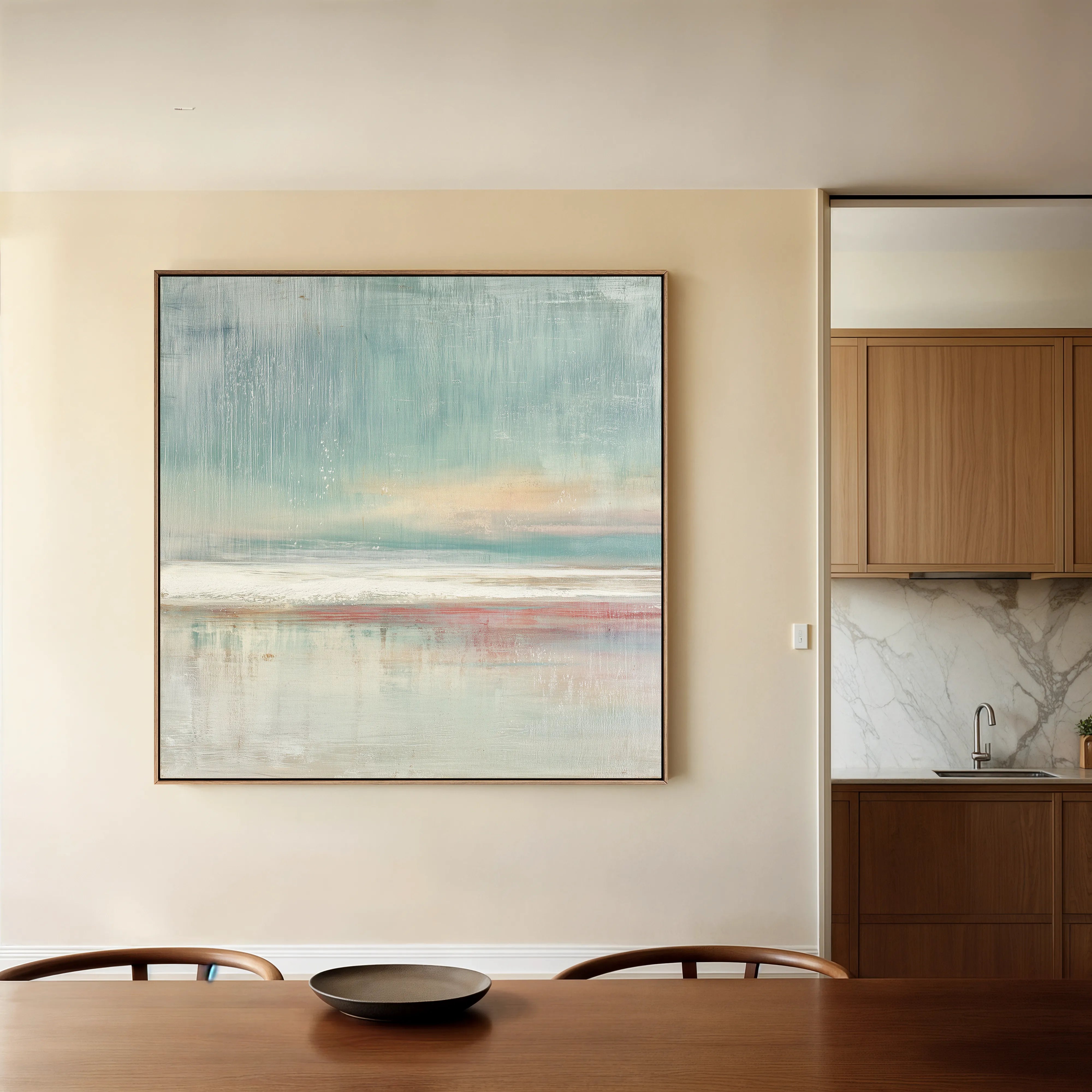 Abstract 1017 Canvas Art 60 x 60 cm / Black