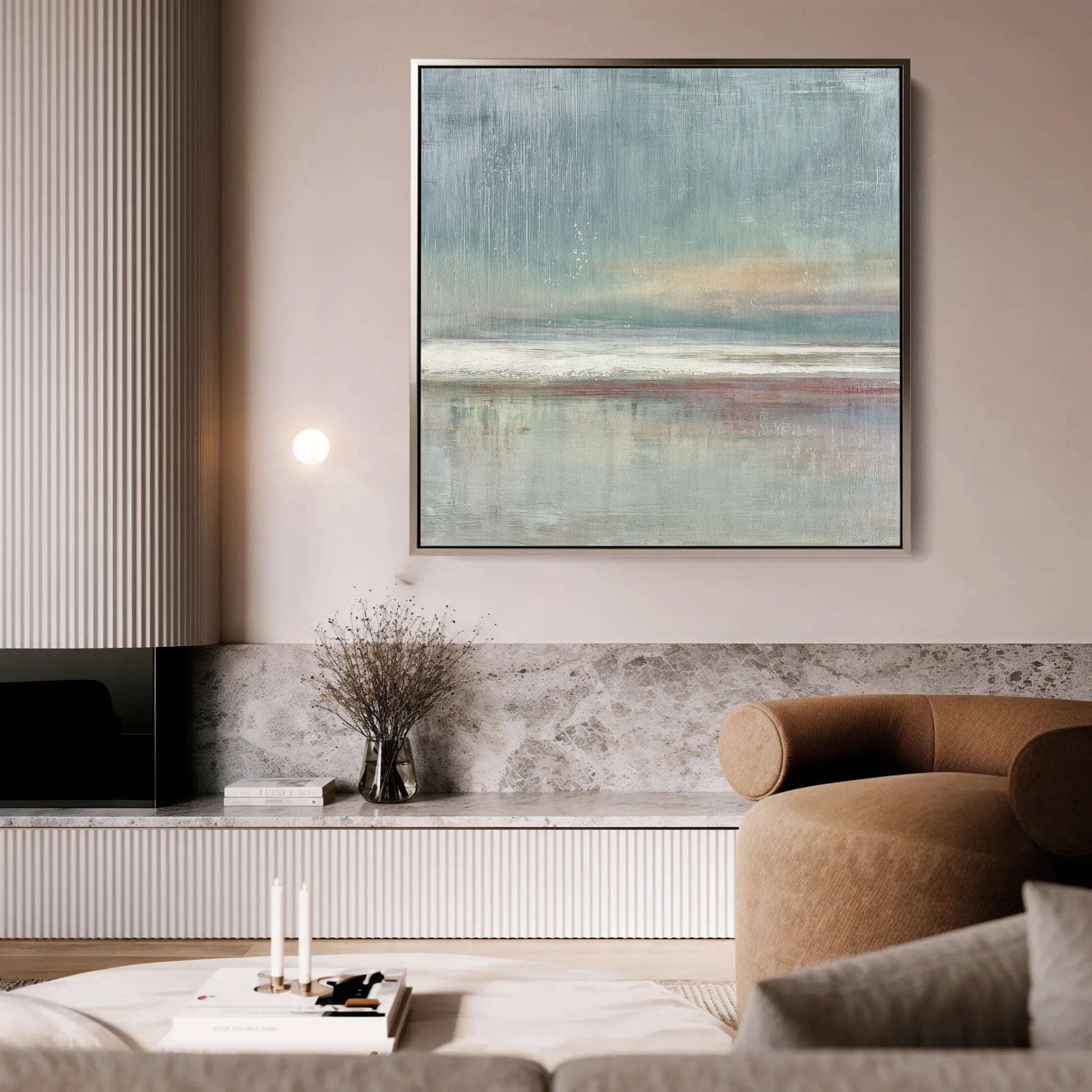 Abstract 1017 Canvas Art 60 x 60 cm / Black