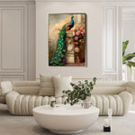 Floral 1017 Canvas Art 60 x 40 cm / Black