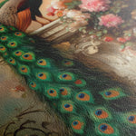 Floral 1017 Canvas Art 60 x 40 cm / Black